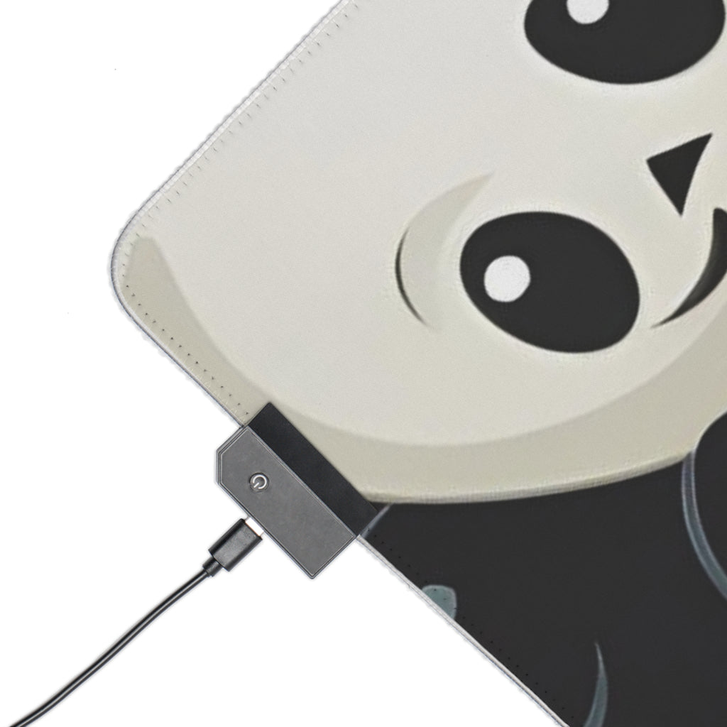 LED Gaming Mouse Pad with Ghost Skeleton Pumpkin Pattern Design for Halloween, view 6