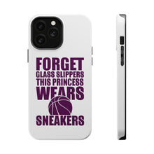 DistinctInk ToughCase for Apple iPhone, Compatible with MagSafe Charging - Forget Glass Slippers Princess Wears Sneakers