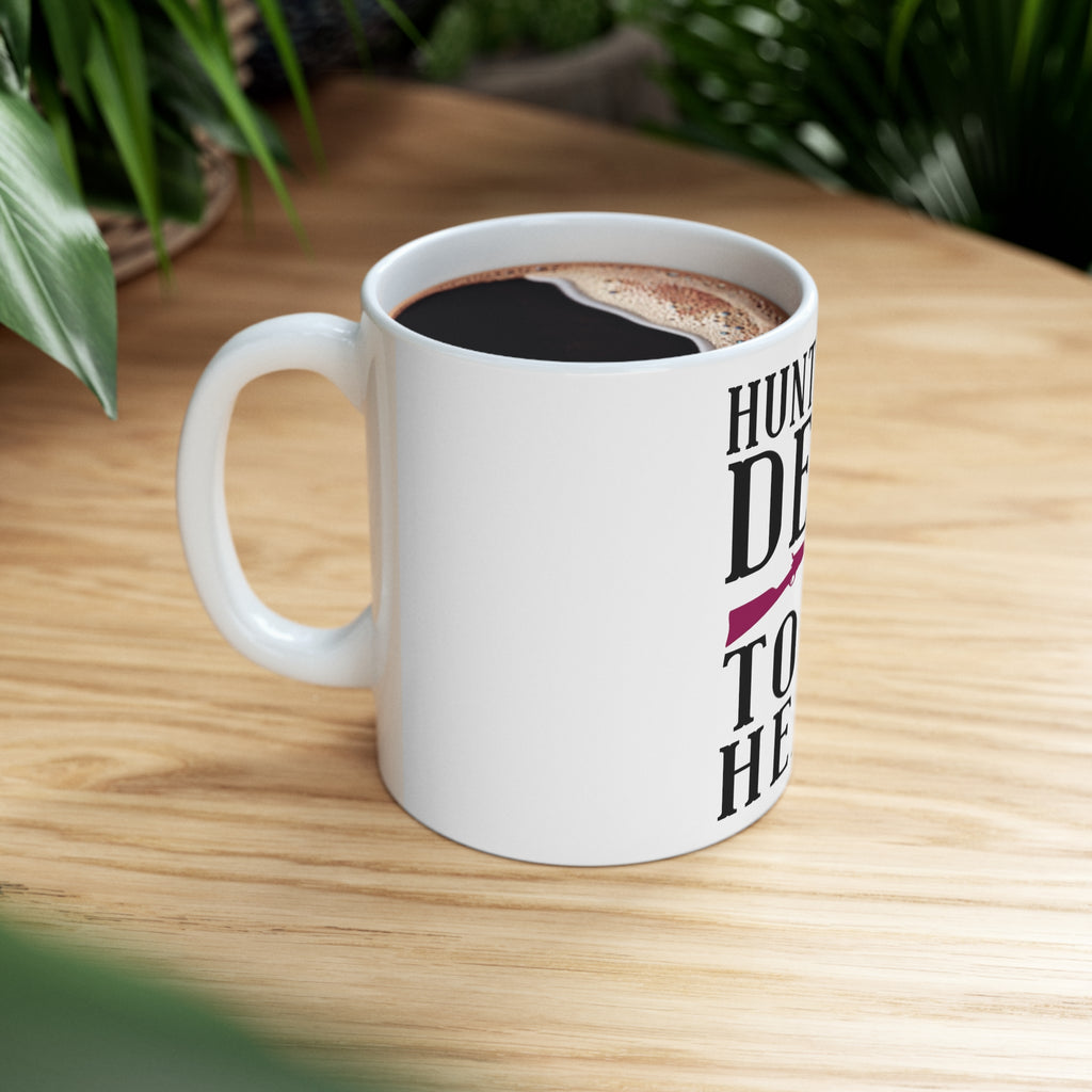 Glossy White Coffee / Tea Mug - Hunting is DEER to My Heart, view 8
