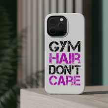 DistinctInk ToughCase for Apple iPhone, Compatible with MagSafe Charging - Gym Hair Don't Care