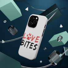 DistinctInk ToughCase for Apple iPhone, Compatible with MagSafe Charging - Love Bits - Dog Paw
