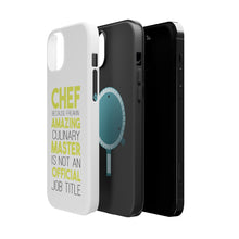 DistinctInk ToughCase for Apple iPhone, Compatible with MagSafe Charging - Chef Amazing Culinary Master