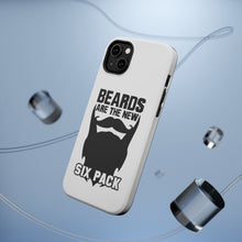 DistinctInk ToughCase for Apple iPhone, Compatible with MagSafe Charging - Beards are the New Six Pack