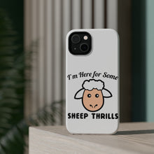 DistinctInk ToughCase for Apple iPhone, Compatible with MagSafe Charging - I'm Here for Some SHEEP Thrills