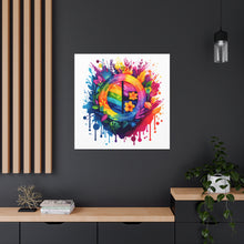 DistinctInk Canvas Wall Art with The Road to Fulfillment for LGBTQ+ Pride