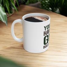 DistinctInk Glossy White Coffee / Tea Mug - You Can Have My Gun. Bullets First