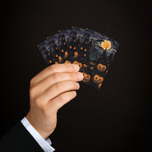 DistinctInk Playing Poker Cards with Spooky All Hallows' Eve Design for Halloween