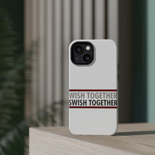 DistinctInk ToughCase for Apple iPhone, Compatible with MagSafe Charging - Wish Together Swish Together Basketball
