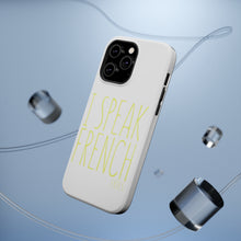 DistinctInk ToughCase for Apple iPhone, Compatible with MagSafe Charging - I Speak French