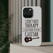 DistinctInk ToughCase for Apple iPhone, Compatible with MagSafe Charging - Don't Need Therapy Need to Play Guitar