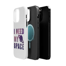 DistinctInk ToughCase for Apple iPhone, Compatible with MagSafe Charging - I Need My Space - Astronomy