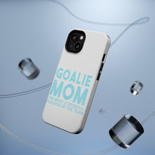 DistinctInk ToughCase for Apple iPhone, Compatible with MagSafe Charging - Goalie Mom The Most Stressful Position
