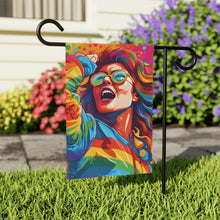 DistinctInk Garden & House Banner Flag with Addictive Adventure Story Design for LGBTQ+ Pride