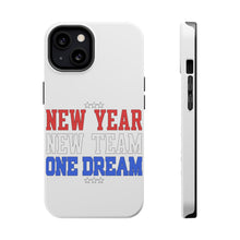 DistinctInk ToughCase for Apple iPhone, Compatible with MagSafe Charging - New Year New Team One Dream