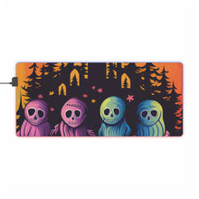 DistinctInk LED Gaming Mouse Pad with Discover Your True Path Design for Halloween  LGBTQ+ Pride