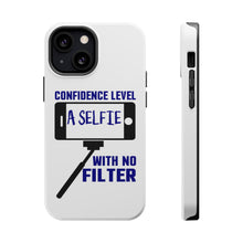 DistinctInk ToughCase for Apple iPhone, Compatible with MagSafe Charging - Confidence Level Selfie with No Filter