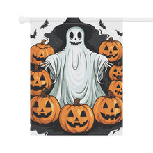 DistinctInk Garden & House Banner / Flag with Ghost Skeleton Pumpkins Pattern Design for Halloween