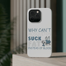 DistinctInk ToughCase for Apple iPhone, Compatible with MagSafe Charging - Why Can't Mosquitos Suck Fat Instead of Blood