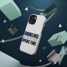 DistinctInk ToughCase for Apple iPhone, Compatible with MagSafe Charging - Bowling is Fun In Your SPARE Time
