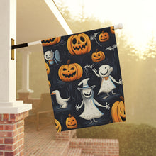 DistinctInk Garden & House Banner Flag with The Halloween Spell Design for Halloween