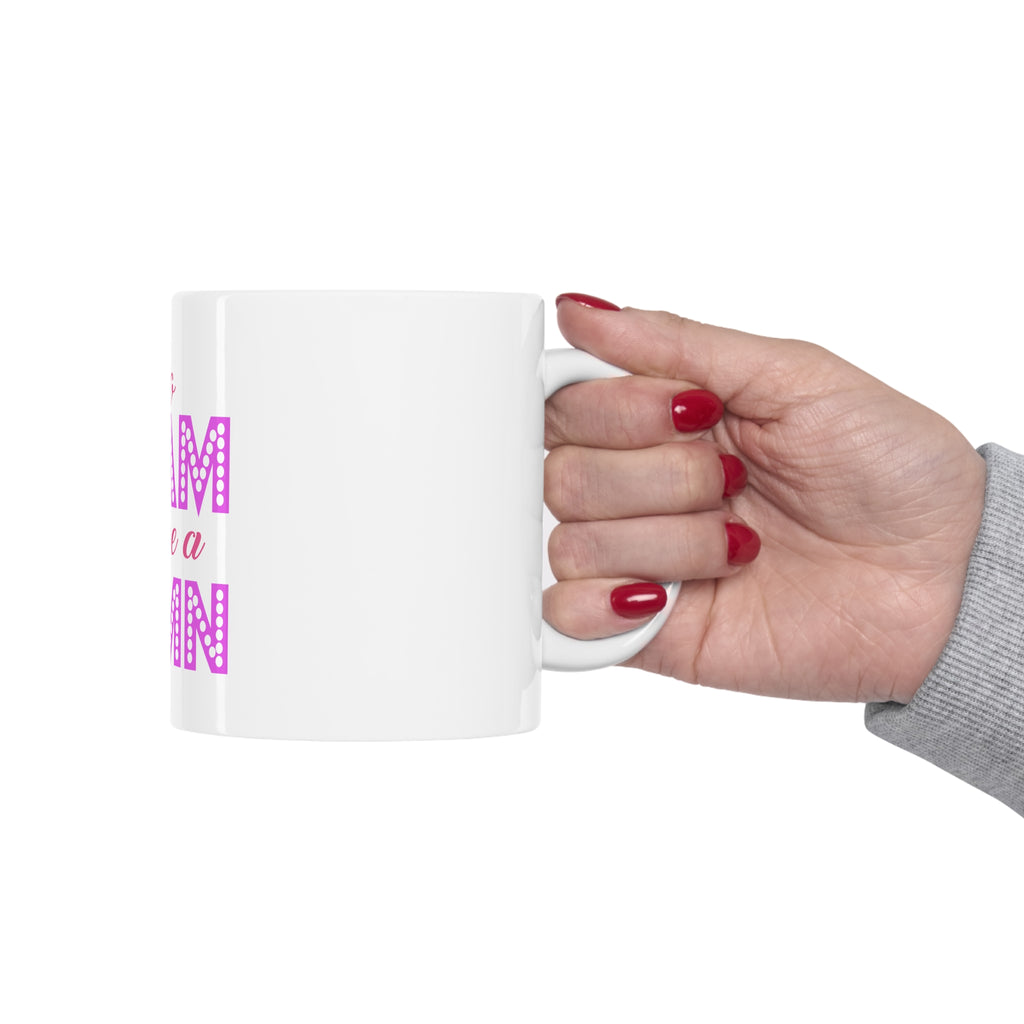 Glossy White Coffee / Tea Mug - Too Glam to Give a Damn, view 12
