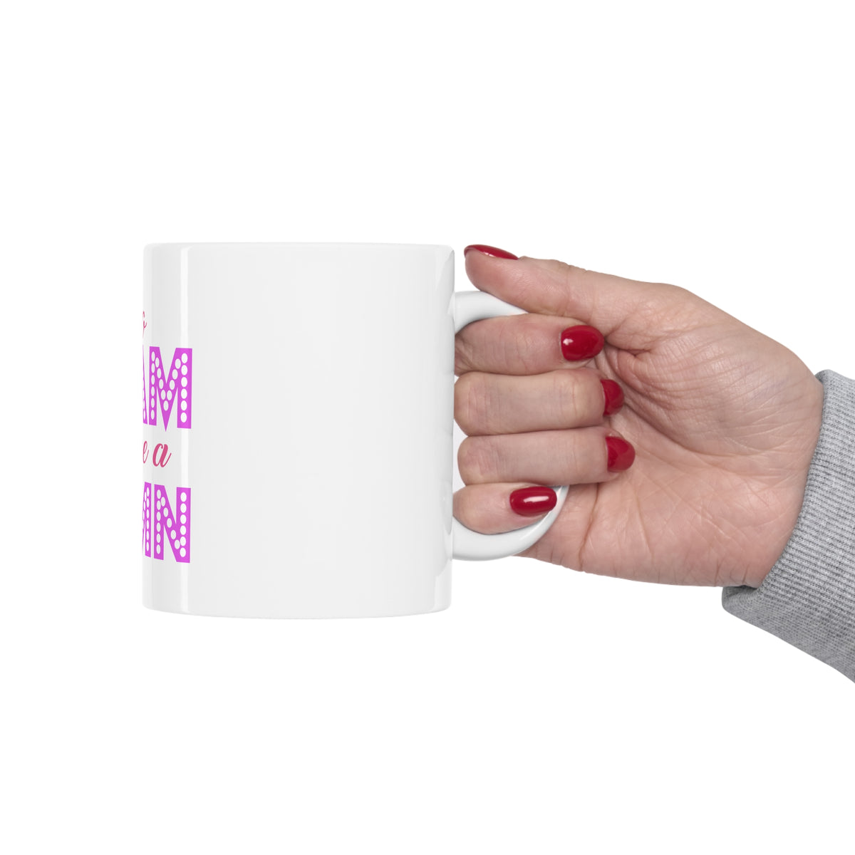 Glossy White Coffee / Tea Mug - Too Glam to Give a Damn, view 12