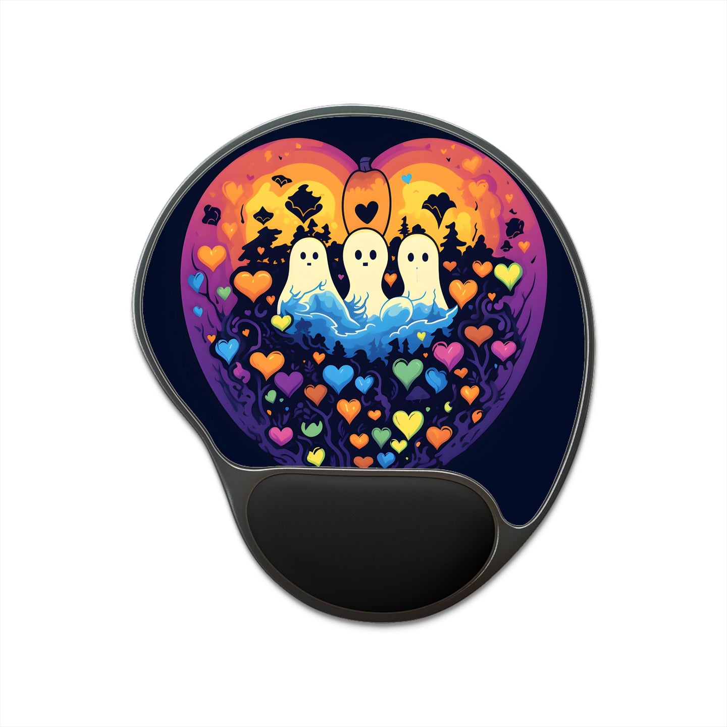 DistinctInk Mouse Pad with Wrist Rest  with A Life Of Adventure Design for Halloween  LGBTQ+ Pride