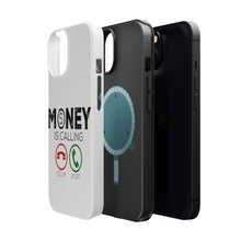 DistinctInk ToughCase for Apple iPhone, Compatible with MagSafe Charging - Money Is Calling Decline or Accept