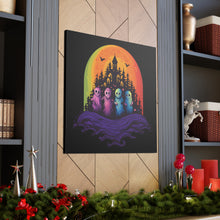 DistinctInk Canvas Wall Art with Discover Your True Path for Halloween LGBTQ+ Pride