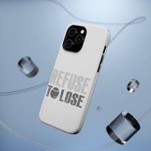 DistinctInk ToughCase for Apple iPhone, Compatible with MagSafe Charging - Refuse to Lose Baseball