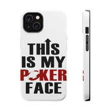DistinctInk ToughCase for Apple iPhone, Compatible with MagSafe Charging - This is My POKER Face