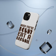 DistinctInk ToughCase for Apple iPhone, Compatible with MagSafe Charging - When You're Downy Eat a Brownie