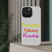 DistinctInk ToughCase for Apple iPhone, Compatible with MagSafe Charging - Pineapples Bikinis Paradise