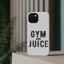 DistinctInk ToughCase for Apple iPhone, Compatible with MagSafe Charging - Gym And Juice