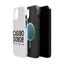 DistinctInk ToughCase for Apple iPhone, Compatible with MagSafe Charging - Casino Donor - Blackjack Gambling