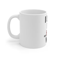 DistinctInk Glossy White Coffee / Tea Mug - Love my PsycHOTic Wife
