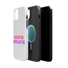 DistinctInk ToughCase for Apple iPhone, Compatible with MagSafe Charging - Less Bitter More Glitter