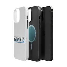 DistinctInk ToughCase for Apple iPhone, Compatible with MagSafe Charging - Lawyer Elements Periodic Table