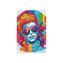 DistinctInk Garden & House Banner Flag with Leading with Courage and Grace Design for LGBTQ+ Pride