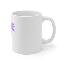 DistinctInk Glossy White Coffee / Tea Mug - Boxing Babe