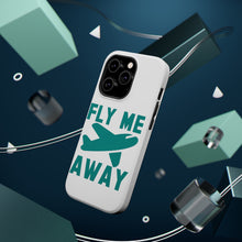 DistinctInk ToughCase for Apple iPhone, Compatible with MagSafe Charging - Fly Me Away - Travel