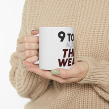 DistinctInk Glossy White Coffee / Tea Mug - 9 to 5 Is For the Weak