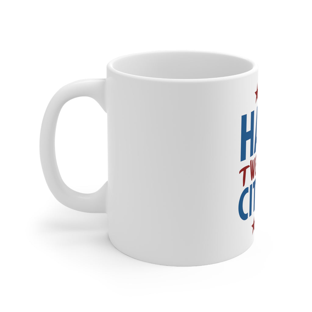 Glossy White Coffee / Tea Mug - Hard Twerking Citizen, view 2