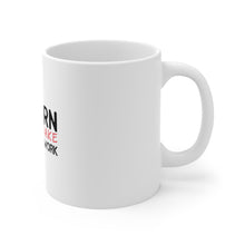 DistinctInk Glossy White Coffee / Tea Mug - Born to Bake Forced to Work