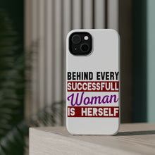 DistinctInk ToughCase for Apple iPhone, Compatible with MagSafe Charging - Behind Every Successful Woman is Herself