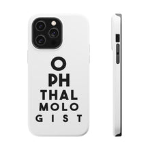 DistinctInk ToughCase for Apple iPhone, Compatible with MagSafe Charging - Ophthalmologist Eye Chart