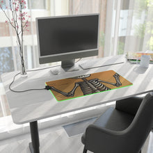 DistinctInk LED Gaming Mouse Pad with Skelefun Halloween Design for Halloween