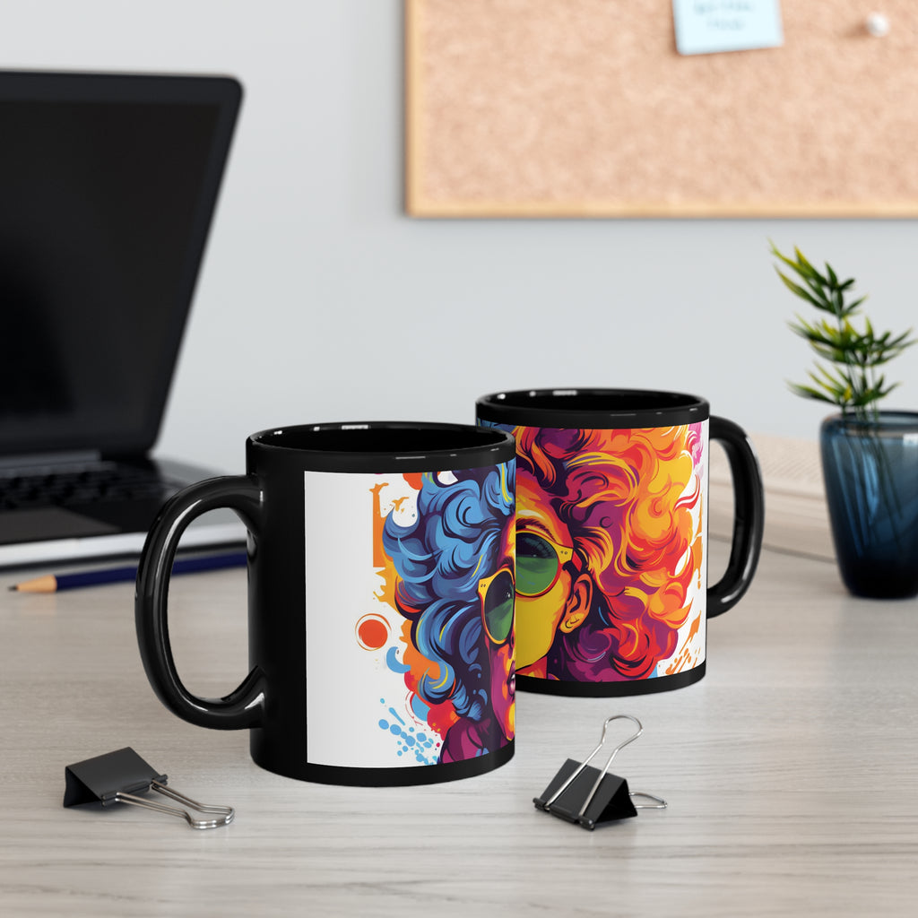 Black Coffee Mug - A World of Words for LGBTQ+ Pride, view 5