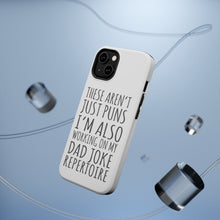 DistinctInk ToughCase for Apple iPhone, Compatible with MagSafe Charging - Not Just Puns I'm Also Working Dad Joke
