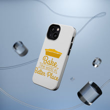 DistinctInk ToughCase for Apple iPhone, Compatible with MagSafe Charging - Bake the World a Better Place